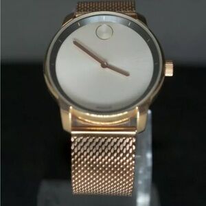 Movado Rose Gold Mesh Watch